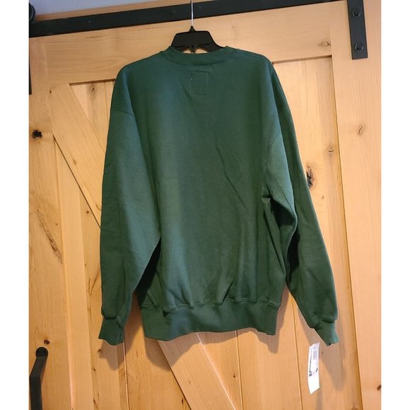 Russell Athletic Pro Size L Reverse Weave Sweatshirt Green Wesmac New * stains* - Picture 2 of 12
